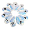 Golf Iron Covers Leather Waterproof #4-9 AW PW SW X