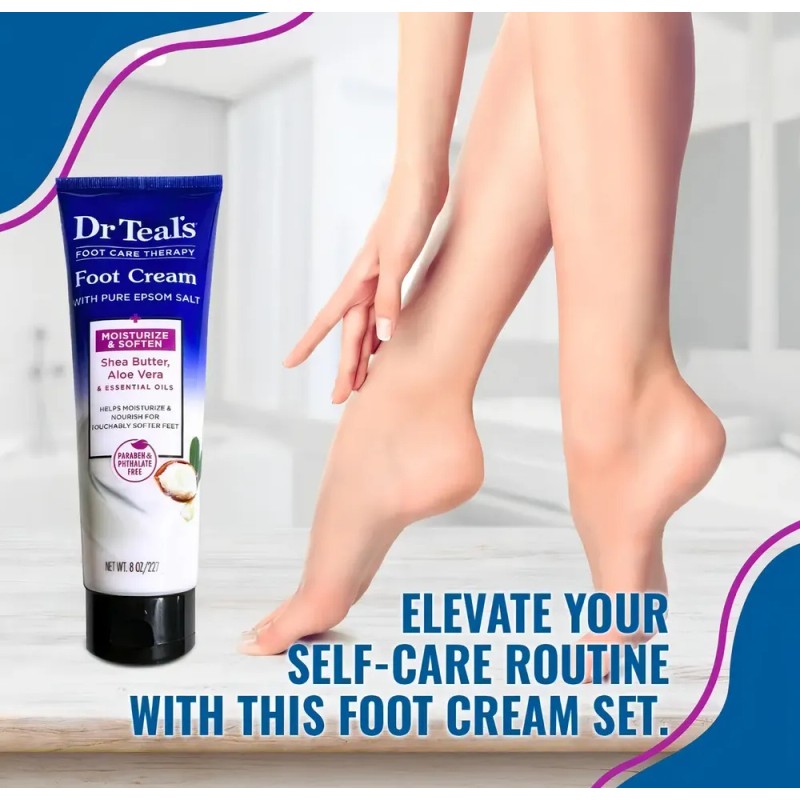 Dr Teal´s Crema Para Pies Con Shea Butter Y Aloe