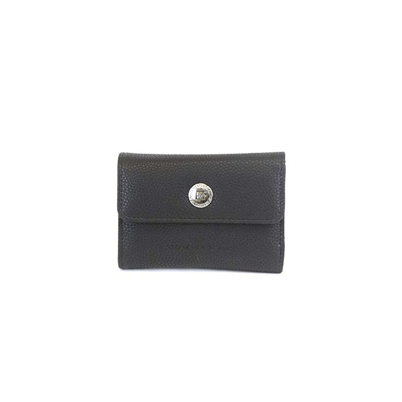 STONE MOUNTAIN Pebble SLG Tri-Fold Wallet, Black