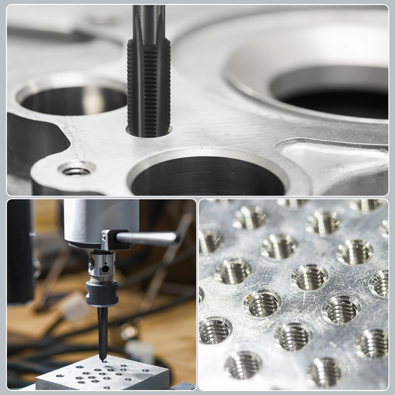 sourcing map Straight Flute Thread Tap, M14 x 1.25 Metric