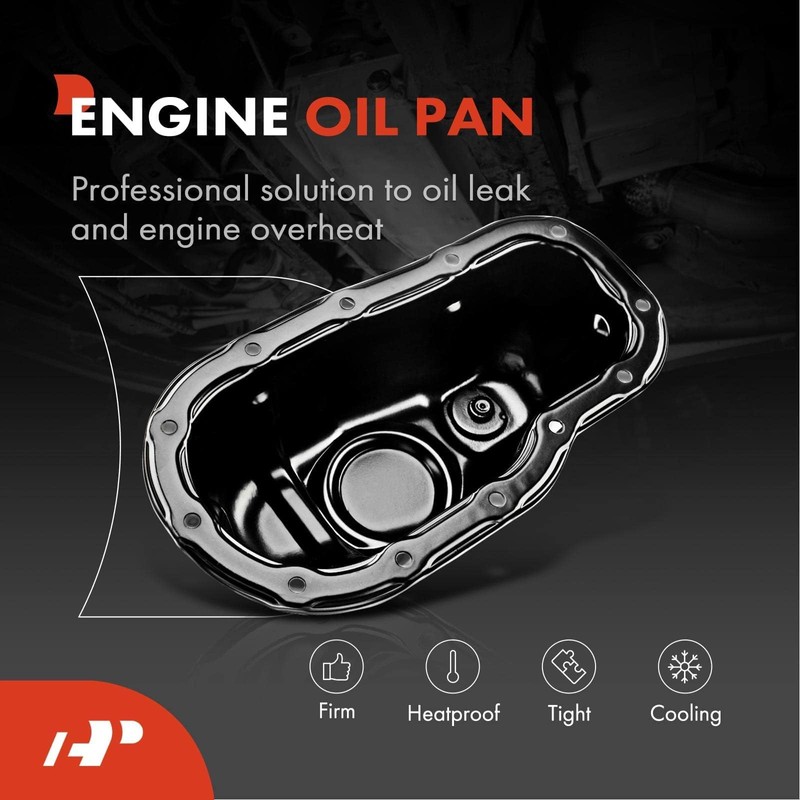 A-Premium Lower Engine Oil Pan Sump with Drain Plug Compatible