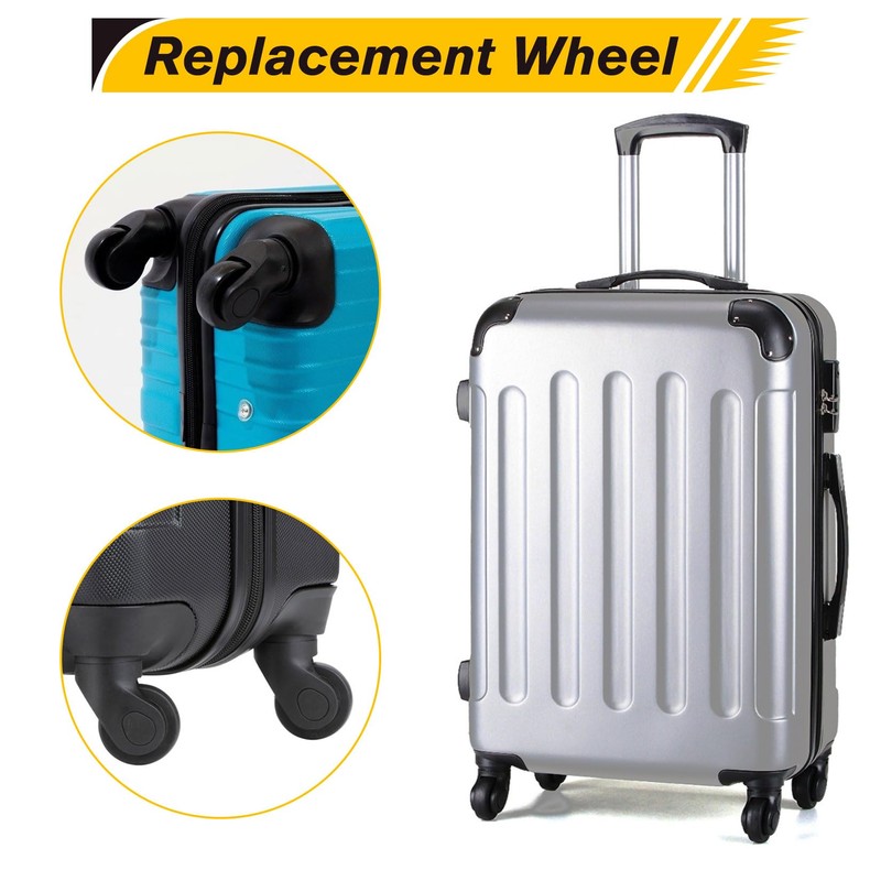 Forhandy Suitcase Wheels Replacement Wheels 4 Pieces 50 x 18