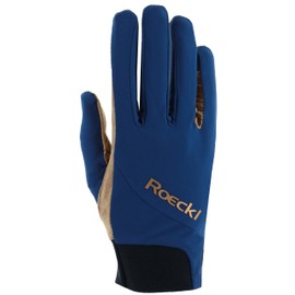 Roeckl Sports Reithandschuh MANIVA, Turnier Sommer Handschuh, Blau 7.5