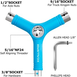 Namvo Skate Tools Hardware Skateboard tool Wrench, Skateboard Y-Tool for Assembly Disassembly, Repair and Replacement of Accessories