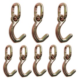 Iumcin Heavy Duty Forged 5/16 J Hook with high-Strength Carbon Steel,Auto Tie Down Mini J Hook for Car Hauler, Wrecker & Towing Trucks