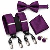 Men's Paisley Suspenders and Bow Tie Set for Formal Wear