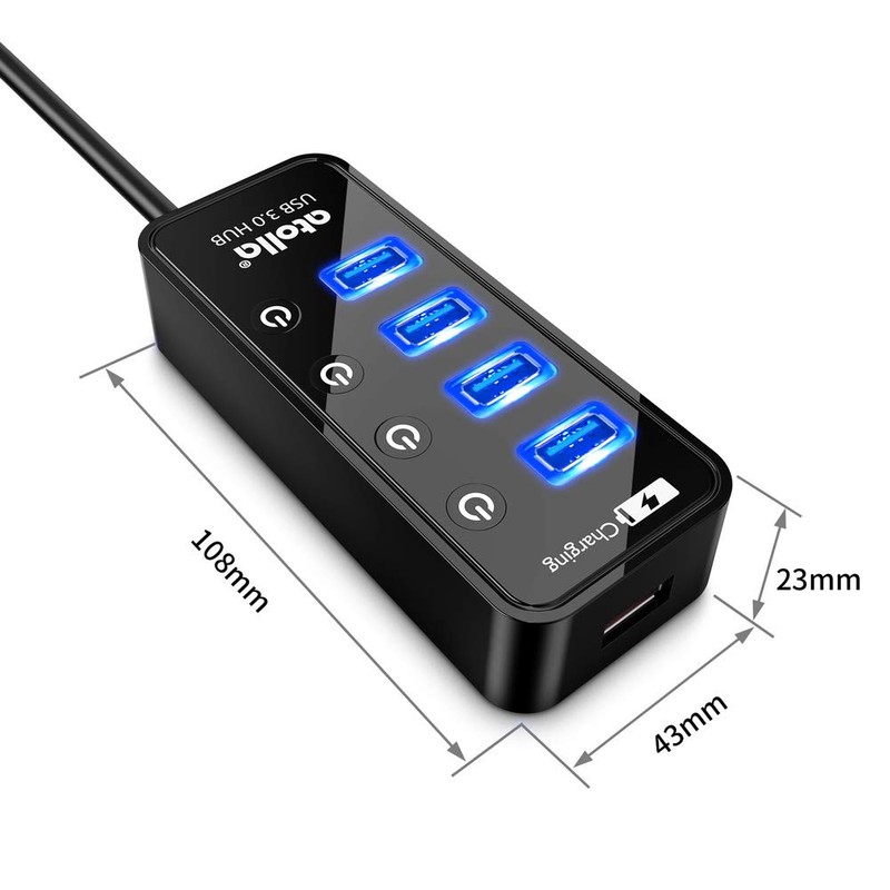Atolla USB 3.0 Multiple 4 Ports USB Data Hub SuperSpeed