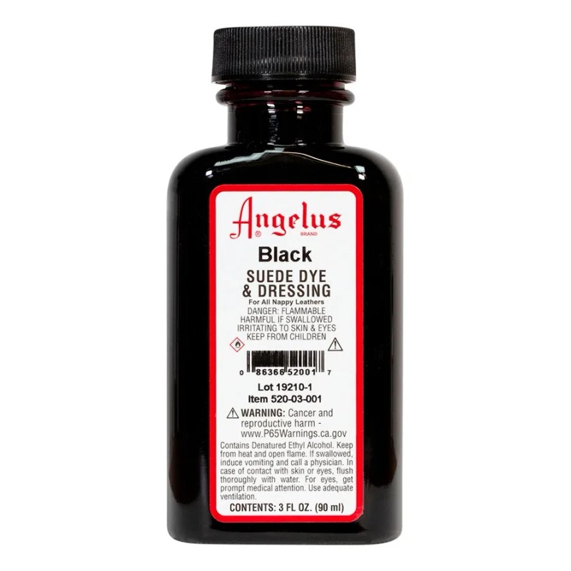 Tinte Angelus Para Gamuza Y Nubuck Negro Suede Dye 3oz