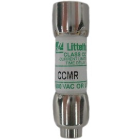 LITTELFUSE CCMR006 Size Class CC, 600 VAC, Opening SLO-BLO/TIME LAG (T)/TIME DELAY, Ampere Rating 6AMP, Fuse, 250 VDC, Interrupting Rating 200 KA @ 600 VAC