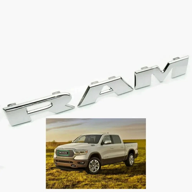 XTREME TRUX 68311411aa Chrome Replacement Grille Letters For 19-24 Dodge