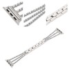 Rhinestone Brass Metal Bracelet Watch Band Strap Replacement for IOS