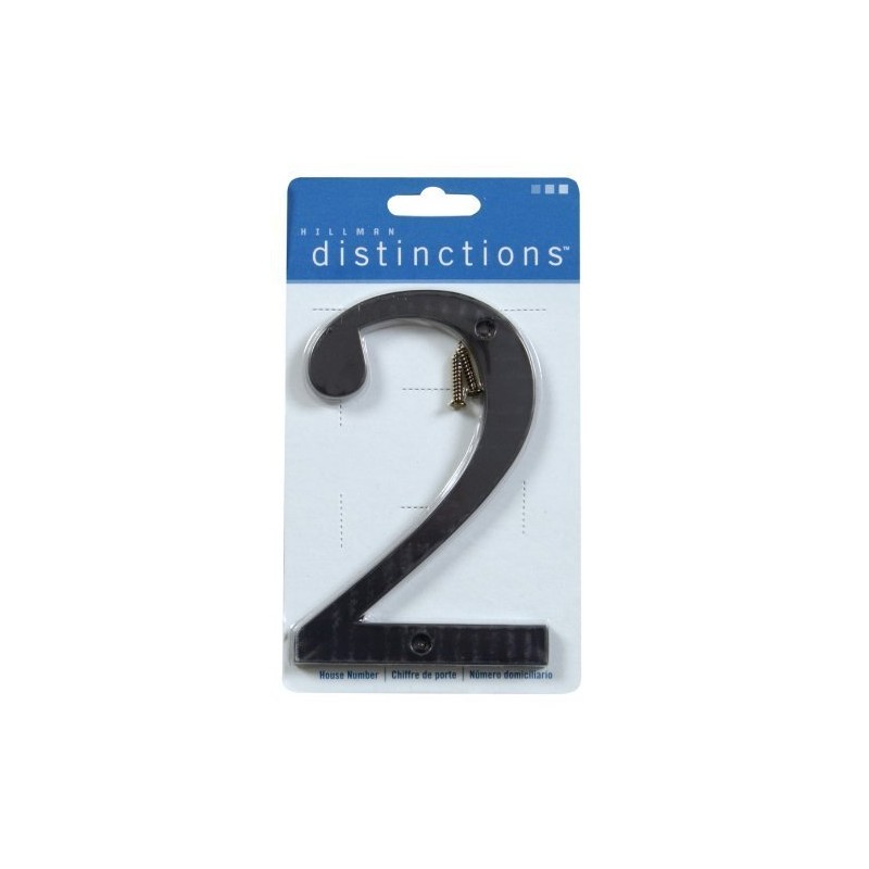 Distinctions 843142 Black Flush-Mount 4-Inch House Number 2
