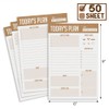 Sodaxx 6 x 9" Daily Planner - 50 Undated Tear-off