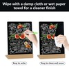 DWOOKE 2 Pack A5 Chalkboard 15x21cm Mini Chalkboard Signs with