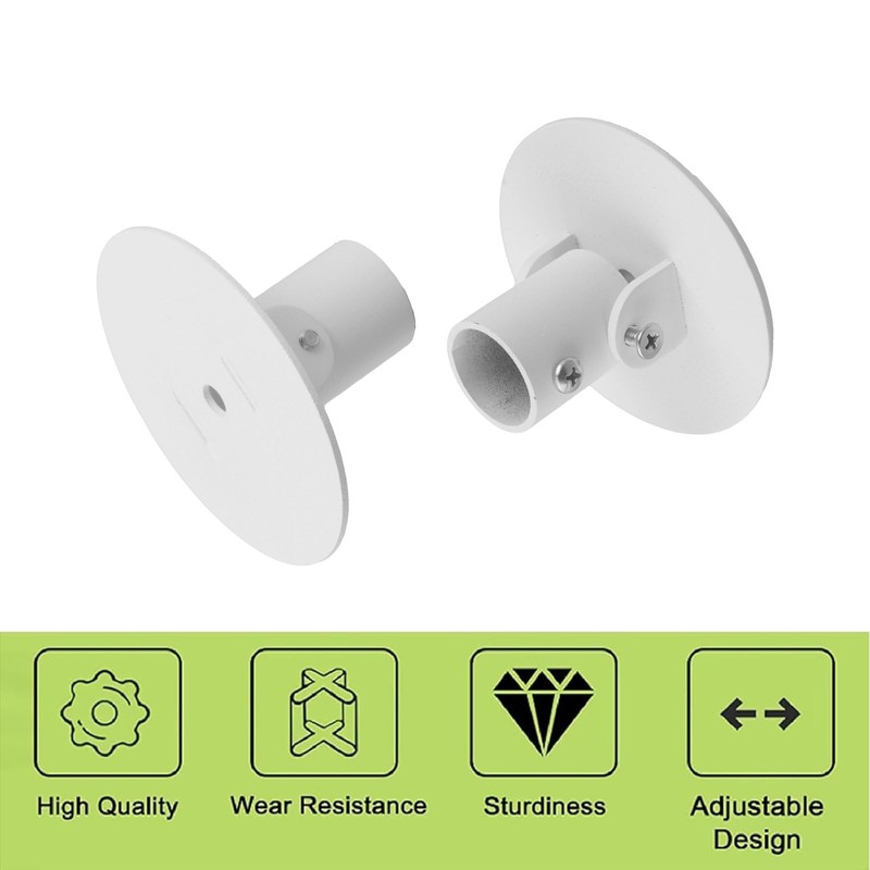 UFURMATE Shower Curtain Rod Bracket, 4 Pack 26mm Inner Diameter