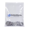 M5 x 10mm OD Flat Washer, 18-8 (304) Stainless Steel