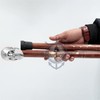 Nagina International's Premium Chromed Deluxe Walking Stick: 36-Inch Rosewood Cane