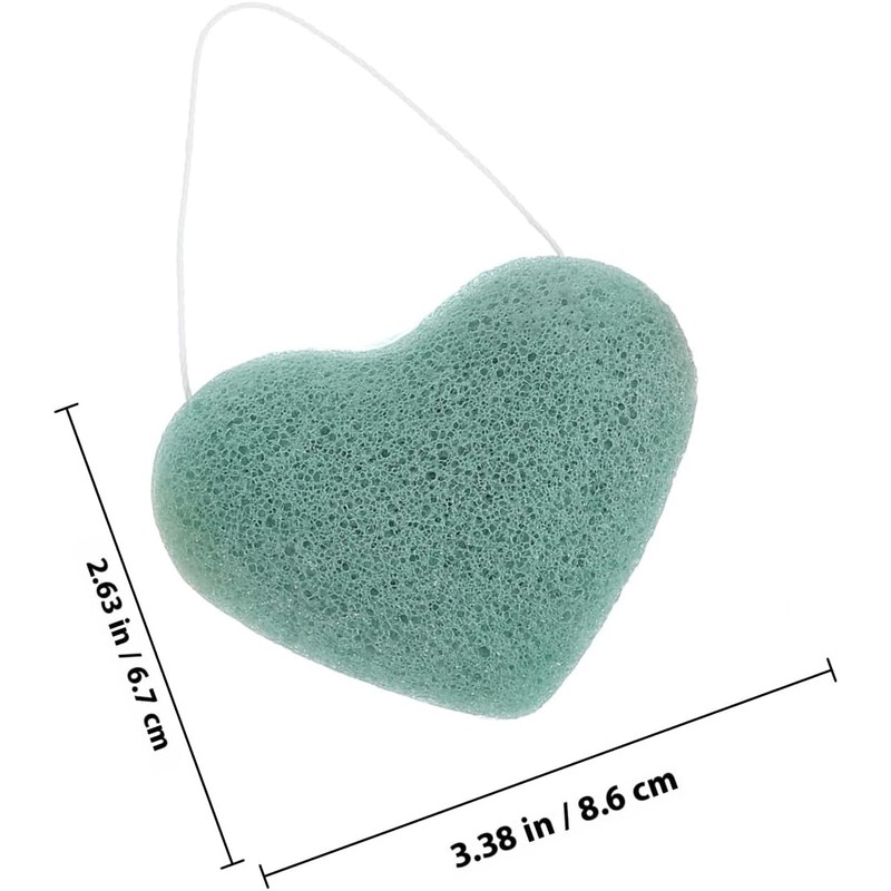 3 Esponjas Faciales Exfoliantes con Diseño de Forma Simbólica para