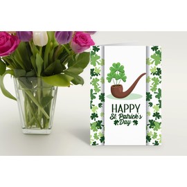 Stonehouse Collection Assorted St. Patrick's Day Greeting Cards, Lucky Irish Cards, Shamrock, Leprechaun, Irish Decorations a Variety of 10 different designs (Assorted)