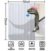 tapHome Funny Dinosaur Shower Curtain Set for Bathroom, White Fun