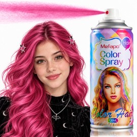 Pink Hair Spray, Temporary Hair Color Spray for Kids Women Men, Temporary Pink Hair Dye, Washable Hair Color Wax Natural Hair Strong Style Gel Cream for Christmas Party Makeup,Cosplay(4.06oz)
