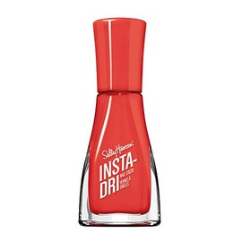 Sally Hansen Insta-Dri® - Esmalte de secado rápido, larga duración, brillante, sin rayas, color rojo cereza (Hail Cherry)