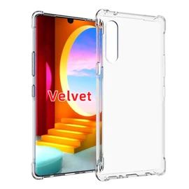 EasyLifeGo for LG Velvet/LG Velvet 5G Case Slim Shock Absorption Flexible TPU Soft Edge Bumper with Reinforced Corners Transparent Protective Cover
