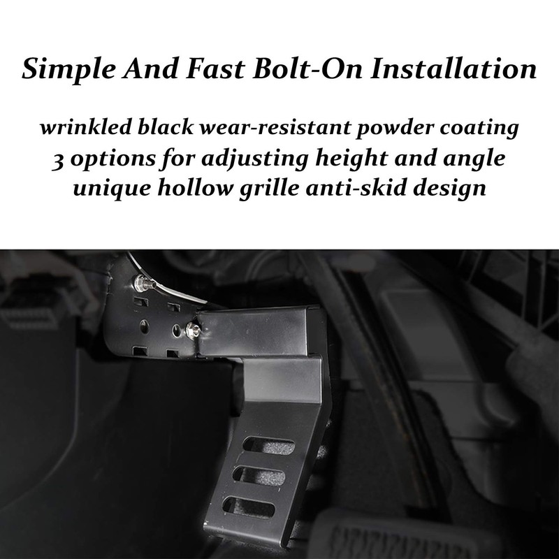 KMFCDAE Dead Pedal Left Side Foot Rest Kick Panel Fit