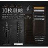 [costick] Long Wallet, Genuine Leather, Inner Card Case, Holds 10