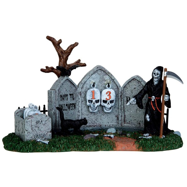 Lemax 43102 Grim Reaper Countdown Spooky Town Table Accent Halloween Decor Village