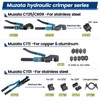 Muzata Upgraded Custom Cable Railing Crimping Tool Hydraulic Crimper Hydraulic