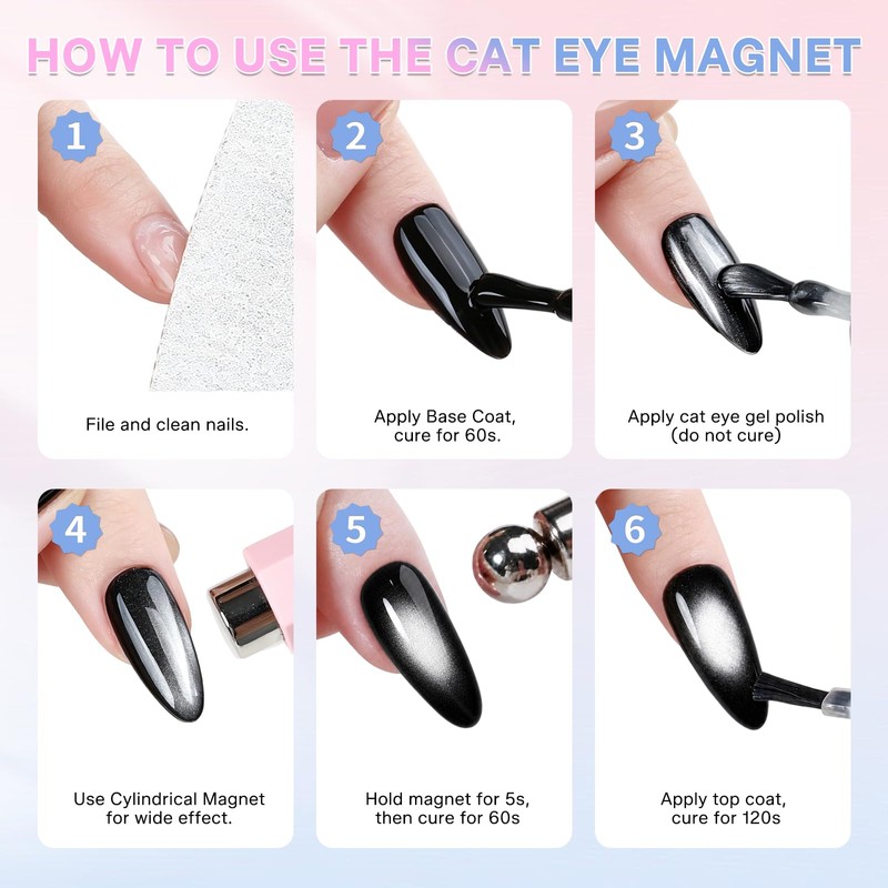 TADOPRO Handheld U V Light for Gel Nails with Cat