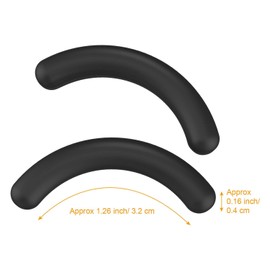 24 almohadillas de repuesto para rizador de pestañas, almohadillas de repuesto para rizador de pestañas universal, color negro