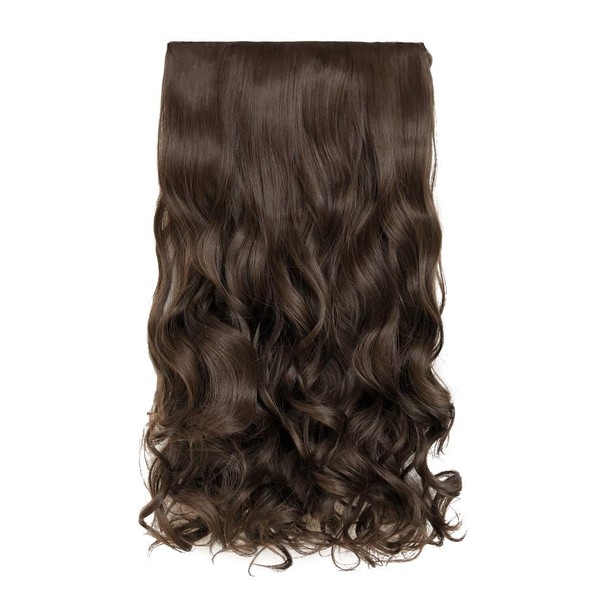 REECHO 20" 1-pack 3/4 Full Head Curly Wave Clips in