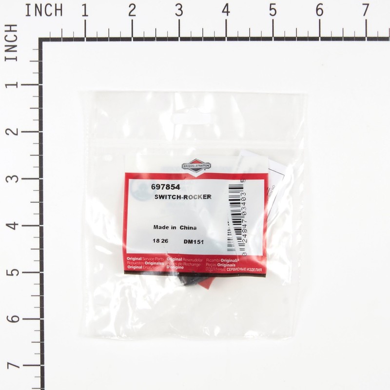 Briggs & Stratton 697854 Rocker Switch Replacement for Models 696213