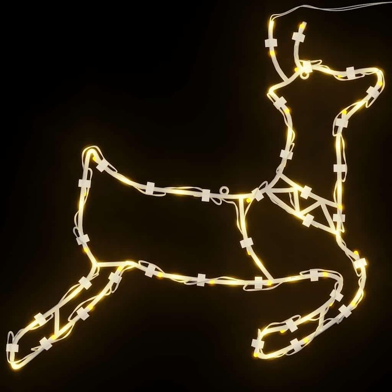 vidaXL Christmas Lights Reindeer Silhouette 35 LEDs Warm White Pack