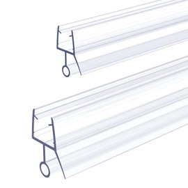 MATDDY 39" Shower Door Seal, 2-Pack 1/2" Frameless Glass Door Bottom Seal