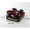 Fujishiro Kogei Japanese Buddhist Zen Rice Serving Services, Lacquerware, Eiho,