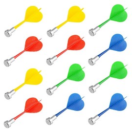 WADY 12 Pcs Premium Magnetic Darts Set,Safe Plastic Darts for Magnetic Dartboard, Perfect for Indoor Entertainment, Magnetic Target Game, Durable & Fun for All Ages