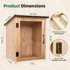 Little Free Library Box Outdoor, DIY Wooden Book Box with