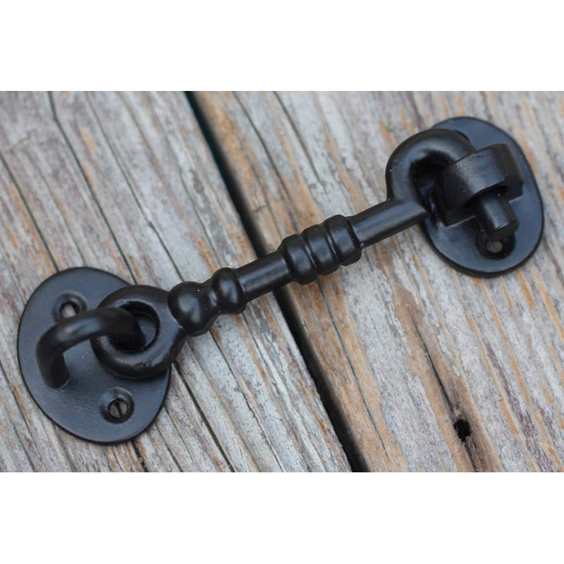 THDC Cast Iron Cabin Eye Hook, Latch For Gates, Latch
