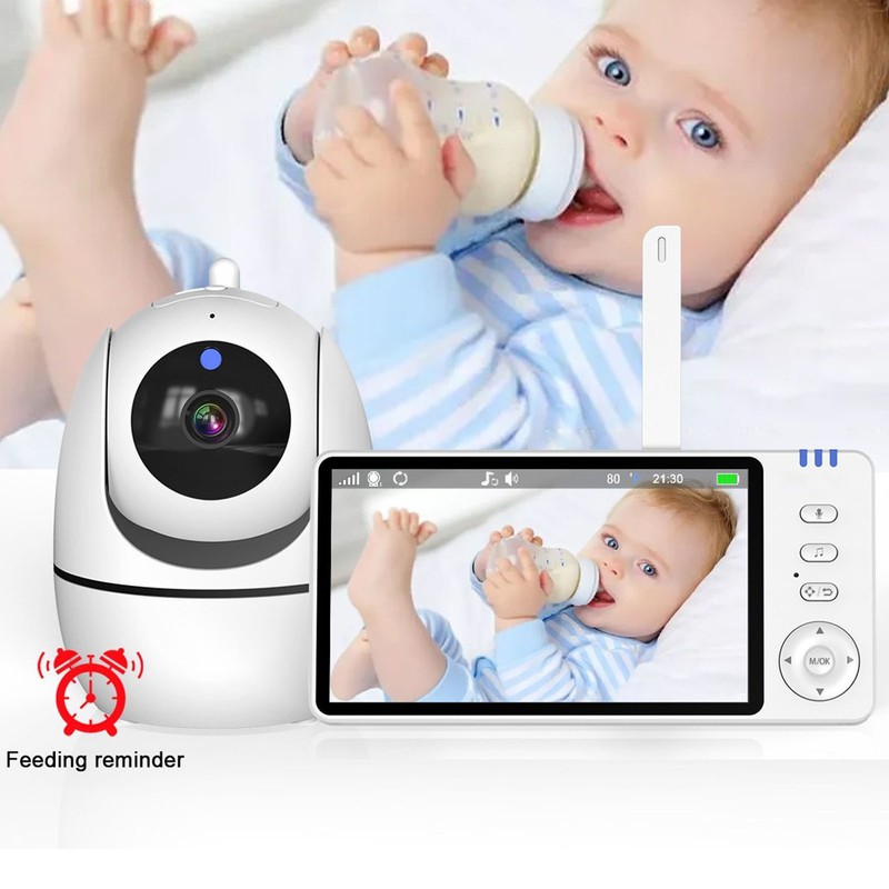 5 Inch HD Screen Baby Camera Monitor Night Vision Sound
