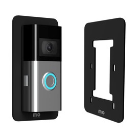 Non-Adhesive Wall Plate Compatible with RingDoorbell Battery Doorbell & Older 1/2/3/4 2nd Gen & 3 Plus Blank Plastic Plate Sits Between Bell & Wall Covers Holes Scratches