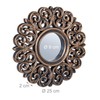 Relaxdays Set of 3 Baroque Decorative Wall Mirrors, Living Room,