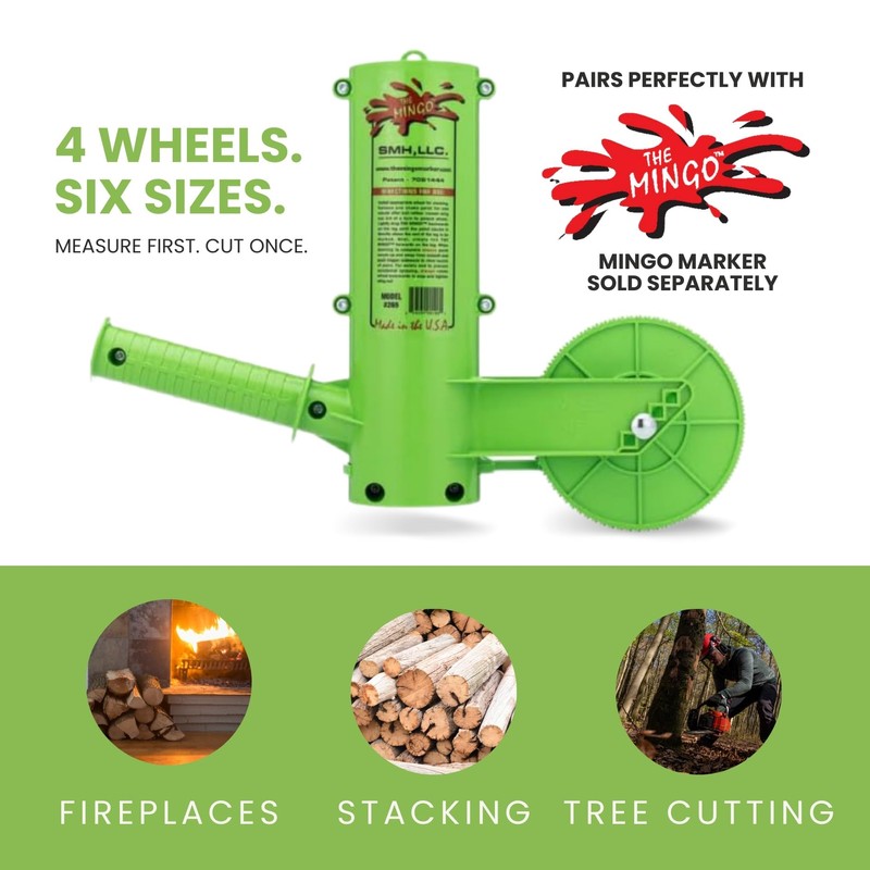 THE MINGO Marker Firewood Measuring Tool - Chainsaw Firewood Marking