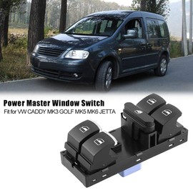 Master Power Window Switch,Push Button Switches Electric Master Power Window Switch 5ND 959 857 for MK3 for MK5 MK6