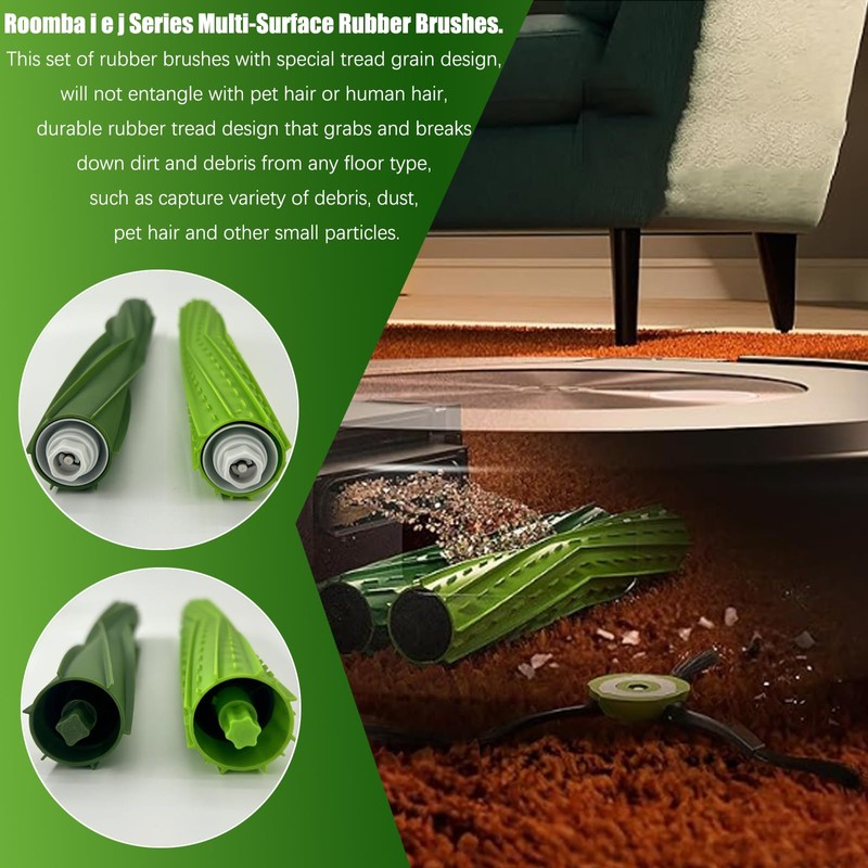 Replacement Roller Brushes for Roomba i1 i1+ i3 i3+ i4