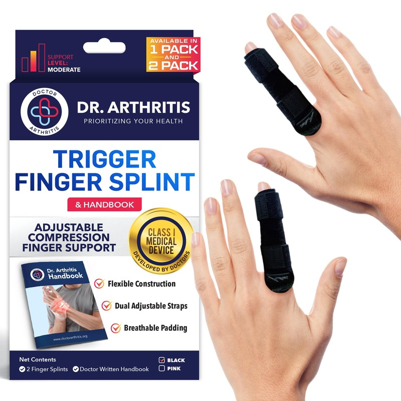 Dr. Arthritis Trigger Finger Splint, Multifunction Finger Brace Straightener for