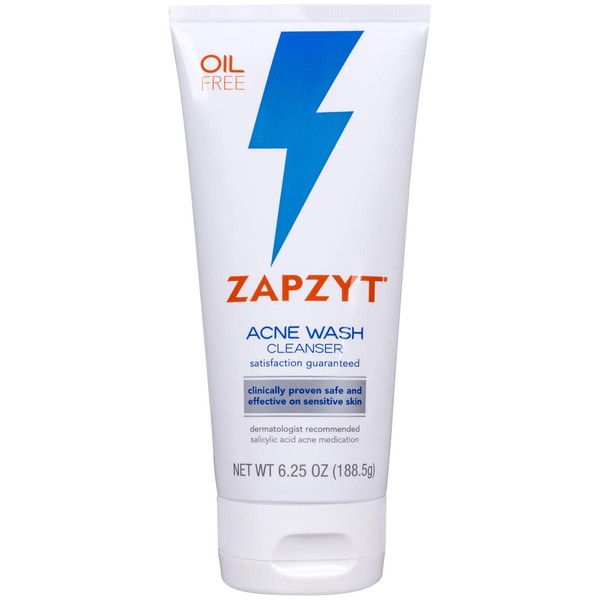 ZAPZYT Acne Wash with Salicylic Acid 6.25 oz (Pack of 12)