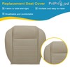 Priprilod Perforated Tan Driver Side Bottom Replacement Seat Cover Fit